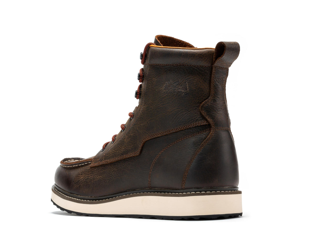 Pro Dark Brown Men's 6 inch Wedge Boots VBP601