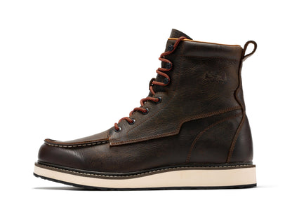 Pro Dark Brown Men's 6 inch Wedge Boots VBP601