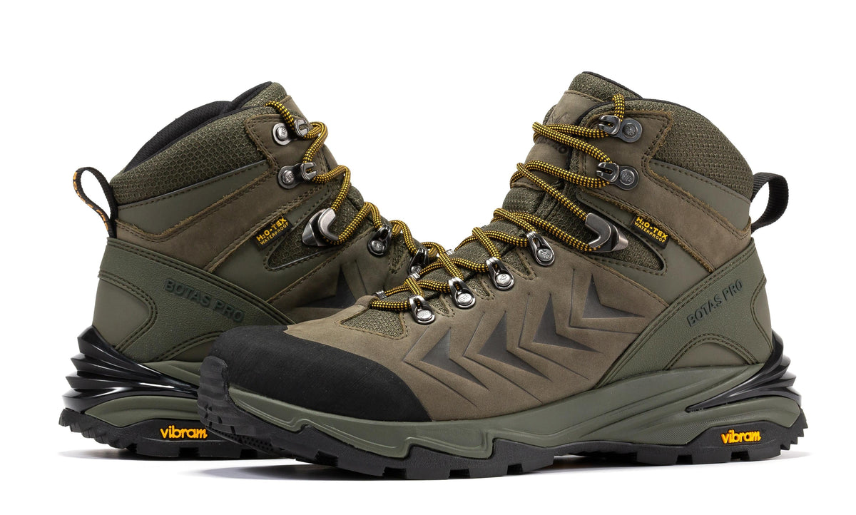 Pro Olive 6 Inch Waterproof Hiking Boots with VIBRAM® Traction Lug Outsole BP22123